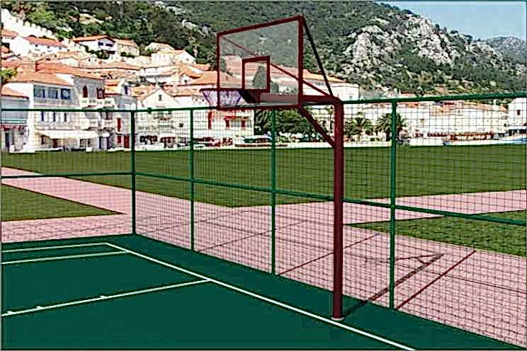 Basketbol Potası Tek Direk  10-15-20 mm cam panya 